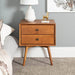 Pending - Walker Edison Nightstand Mid Century 2 Drawer Solid Wood Nightstand - Available in 2 Colours