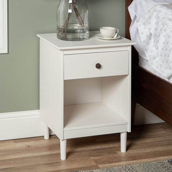 Pending - Walker Edison Nightstand Modern 1 Drawer Nightstand - Available in 3 Colours
