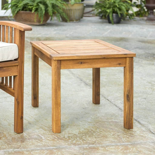 Walker Edison Side Table 20" Simple Outdoor Side Table - Available in 2 Colours