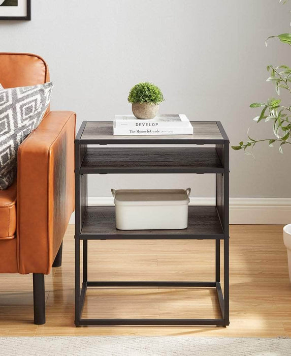 Pending - Walker Edison Side Table Industrial Modern Side Table - Available in 2 Colours