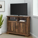 Pending - Walker Edison TV Stand 44" Grooved Door Corner TV Stand - Available in 2 Colours