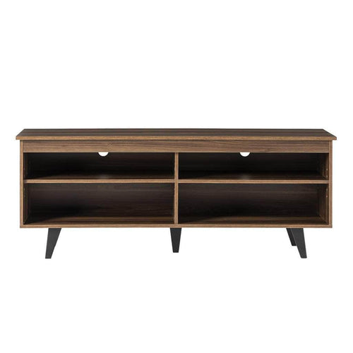 Pending - Walker Edison TV Stand 58" Simple Contemporary TV Stand - Walnut