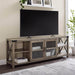 Pending - Walker Edison TV Stand 70" Farmhouse Metal X TV Stand - Available in 3 Colours