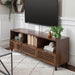 Pending - Walker Edison TV Stand 70" Modern Slat Door TV Stand - Available in 2 Colours