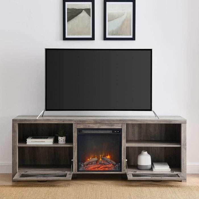 Walker Edison 70 Rustic Farmhouse Fireplace TV Stand — Wholesale Furniture  Brokers Canada
