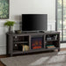 Pending - Walker Edison TV Stand Charcoal Essential 70" Rustic Farmhouse Electric Fireplace Wood TV Stand - Available in 3 Colours