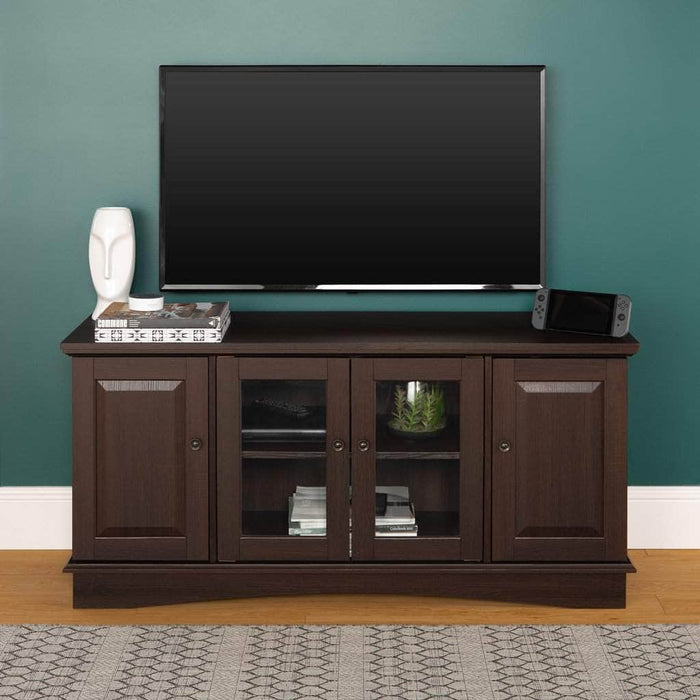 Pending - Walker Edison TV Stand Espresso 52" Traditional Wood TV Stand - Available in 2 Colours