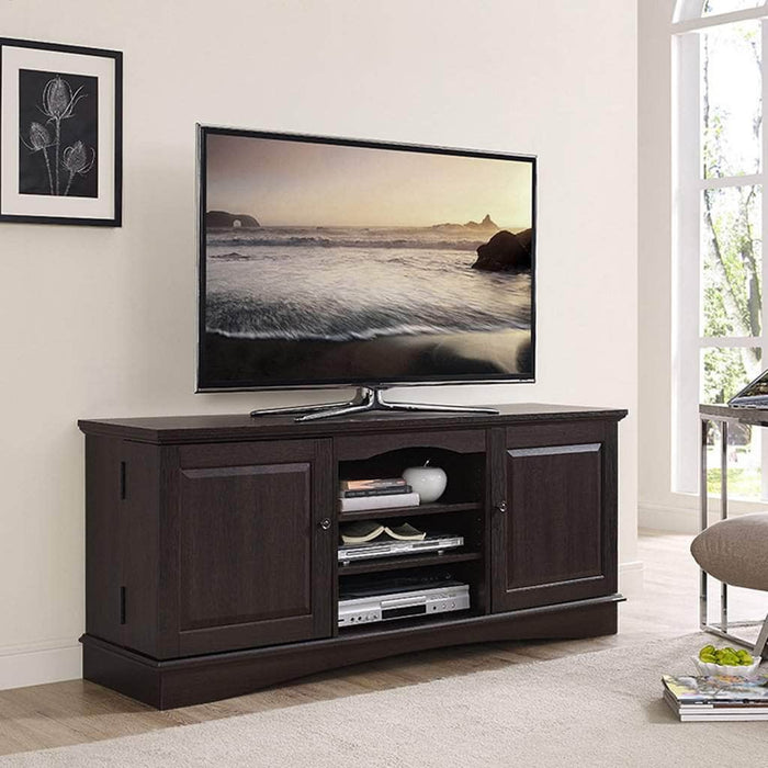 Pending - Walker Edison TV Stand Espresso 60" Transitional TV Stand - Available in 2 Colours