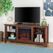 Pending - Walker Edison TV Stand Essential 58" Traditional Rustic Farmhouse Electric Fireplace TV Stand - Available in 2 Colours