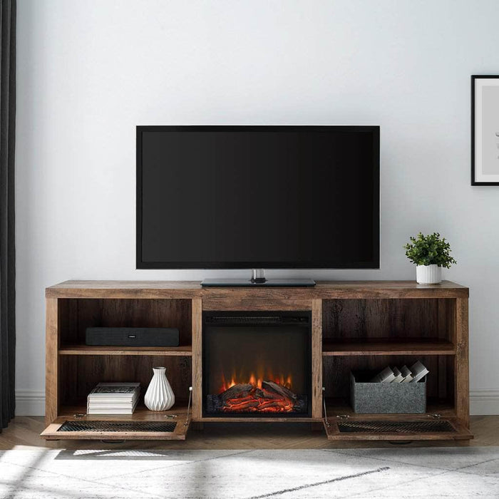 Walker Edison 70 Rustic Farmhouse Fireplace TV Stand — Wholesale Furniture  Brokers Canada