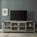 Pending - Walker Edison TV Stand White Oak 70" Farmhouse Metal X TV Stand - Available in 3 Colours