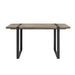Pending - Walker Edison Urban Blend 60" Industrial Metal Leg Wood Dining Table - Available in 2 Colours