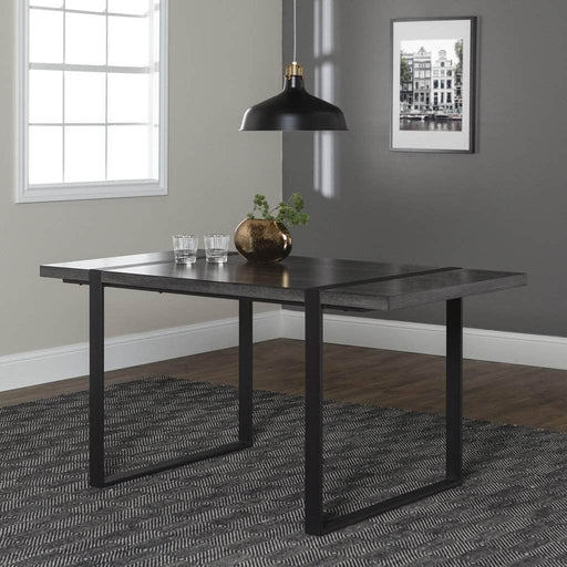 Pending - Walker Edison Urban Blend 60" Industrial Metal Leg Wood Dining Table - Available in 2 Colours