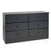 Prepac Astrid Bedroom Collection Black Astrid 6-Drawer Dresser - Multiple Options Available