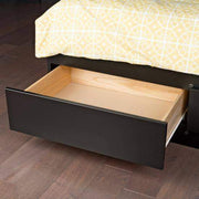 Prepac Bed Espresso Twin XL Mate’s Platform Storage Bed with Three Drawers - Multiple Options Available