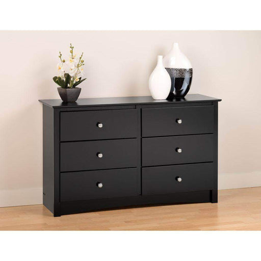 Prepac Black Sonoma Children’s 6 Drawer Dresser - Multiple Options Available