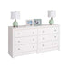 Prepac Calla Bedroom Collection White Calla Six Drawer Dresser - Multiple Options Available