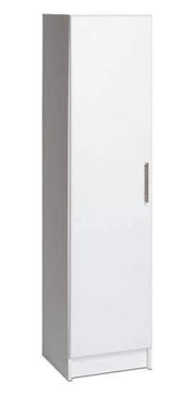 Prepac ELITE Home Storage Collection White Elite 16 inch Broom Cabinet - Multiple Options Available