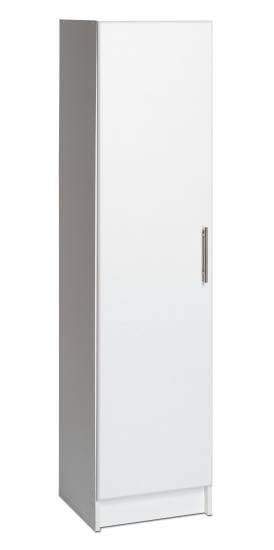 Prepac ELITE Home Storage Collection White Elite 16 inch Broom Cabinet - Multiple Options Available