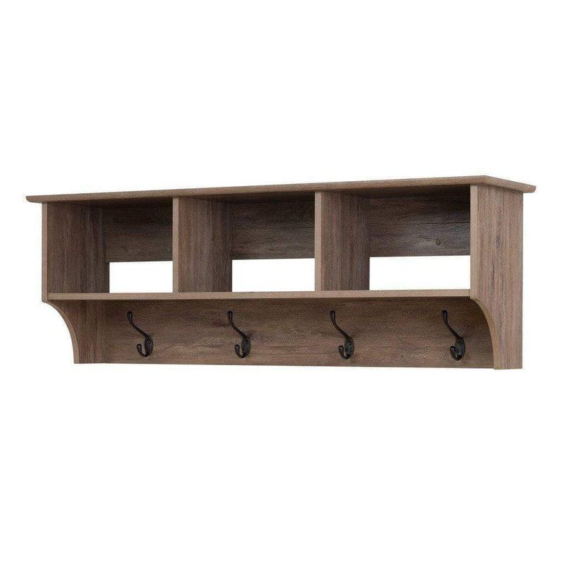Prepac Entryway Grey 48 Inch Wide Hanging Entryway Shelf - Multiple Options Available