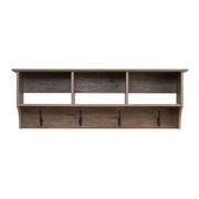 Prepac Entryway Grey 48 Inch Wide Hanging Entryway Shelf - Multiple Options Available