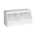 Prepac Entryway White Monterey Stackable 2-Bin Storage Cubby - Multiple Options Available