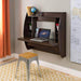 Prepac Home Office Espresso Floating Desk with Storage - Multiple Options Available