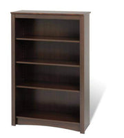 Prepac Home Office Espresso Four Shelf Bookcase - Multiple Options Available