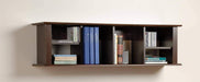 Prepac Home Office Espresso Wall Mounted Desk Hutch - Multiple Options Available