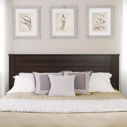 Prepac King / Espresso Flat Panel Headboard - Multiple Options Available