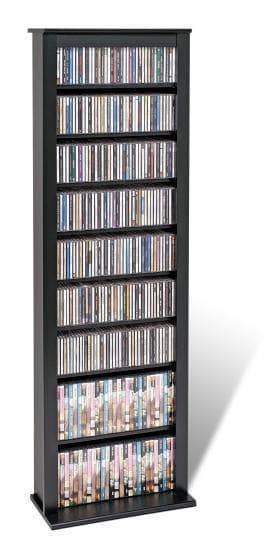 Prepac Multimedia Storage Black Slim Barrister Tower - Multiple Options Available