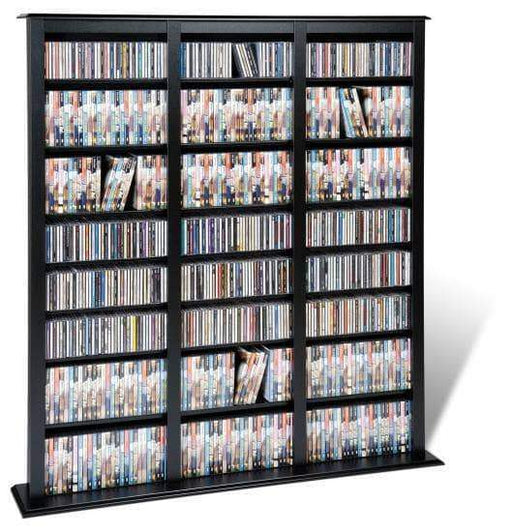 Prepac Multimedia Storage Black Triple Width Barrister Tower - Multiple Options Available
