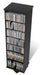 Prepac Multimedia Storage Black Two Sided Spinning Tower - Multiple Options Available