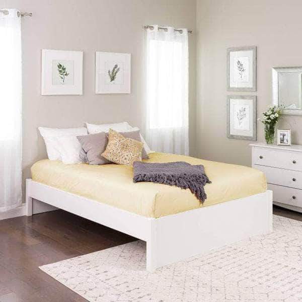 Prepac Platform Beds Queen / White Select 4-Post Platform Bed - Multiple Options Available