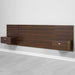 Prepac Queen / Espresso Floating Headboard with Nightstands - Multiple Options Available