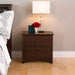 Prepac Sonoma Bedroom Espresso Sonoma 2 Drawer Nightstand - Multiple Options Available