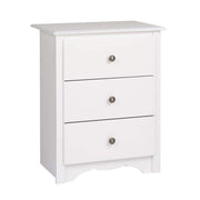 Prepac Sonoma Bedroom White Sonoma 3-drawer Tall Nightstand - Multiple Options Available