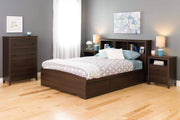 Prepac Yaletown Bedroom Collection Espresso Yaletown 2-Drawer Tall Nightstand - Multiple Options Available