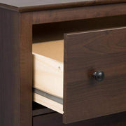 Prepac Yaletown Bedroom Collection Espresso Yaletown 2-Drawer Tall Nightstand - Multiple Options Available