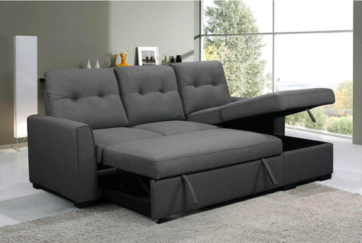 Primo International Sectional Sofa Fiorenzo Sleeper Sectional Sofa with Storage Chaise - Available in 2 Colours