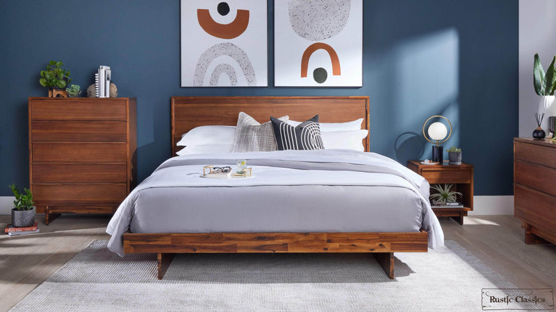 Rustic Classics Platform Bed Jasper Reclaimed Wood Platform Bed in Brown - Available in 2 Sizes