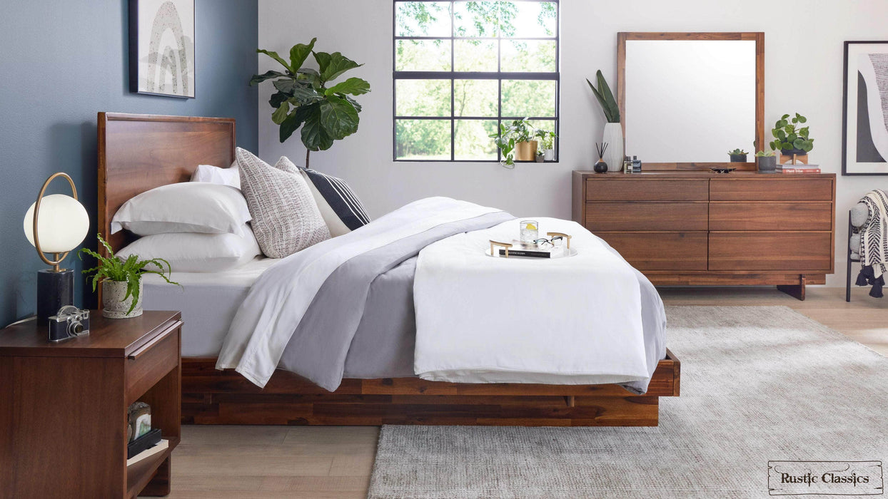 Rustic Classics Platform Bed Jasper Reclaimed Wood Platform Bed in Brown - Available in 2 Sizes