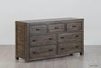 Rustic Classics Bedroom Set Whistler 4 Piece Reclaimed Wood Platform Bedroom Furniture Set in Grey - Available in 2 Sizes