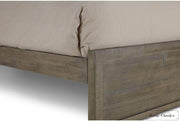 Rustic Classics Bedroom Set Whistler 4 Piece Reclaimed Wood Platform Bedroom Furniture Set in Grey - Available in 2 Sizes