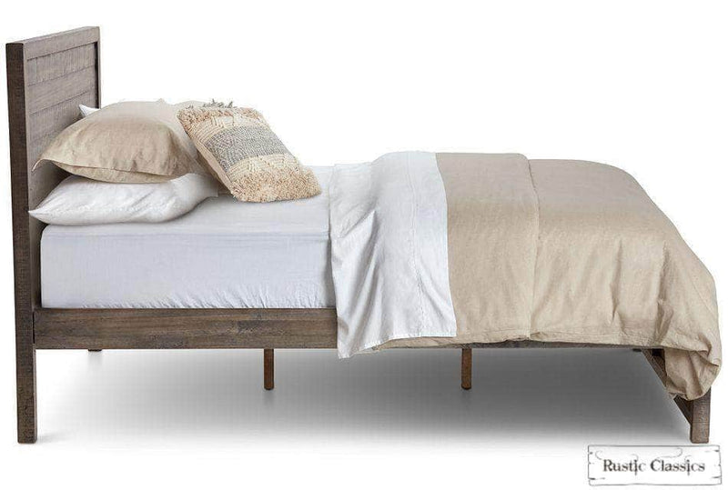 Rustic Classics Bedroom Set Whistler 5 Piece Reclaimed Wood Platform Bedroom Furniture Set in Grey - Available in 2 Sizes