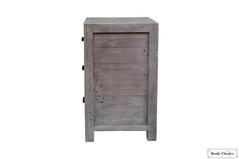 Rustic Classics Bedroom Set Whistler 5 Piece Reclaimed Wood Platform Bedroom Furniture Set in Grey - Available in 2 Sizes