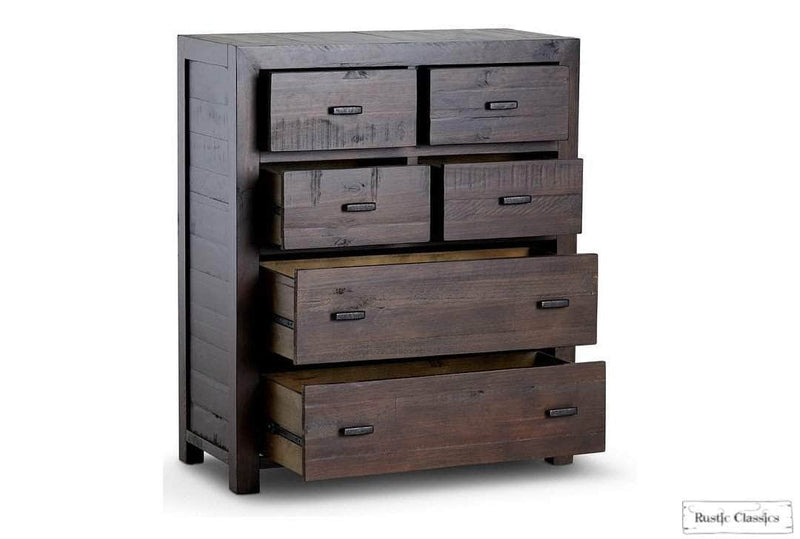 Rustic Classics Drawer Chest Whistler Reclaimed Wood 6 Drawer Chest in Brown