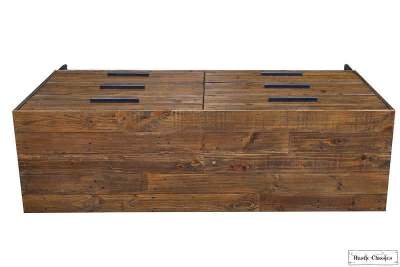 Rustic Classics Dresser Blackcomb Reclaimed Wood and Metal 6 Drawer Dresser in Coffee Bean