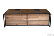Rustic Classics Dresser Blackcomb Reclaimed Wood and Metal 6 Drawer Dresser in Coffee Bean