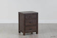 Rustic Classics Nightstand Whistler Reclaimed Wood 3 Drawer Nightstand in Brown
